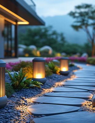 How Can Uplighting and Downlighting Create Different Effects in Landscape Design?